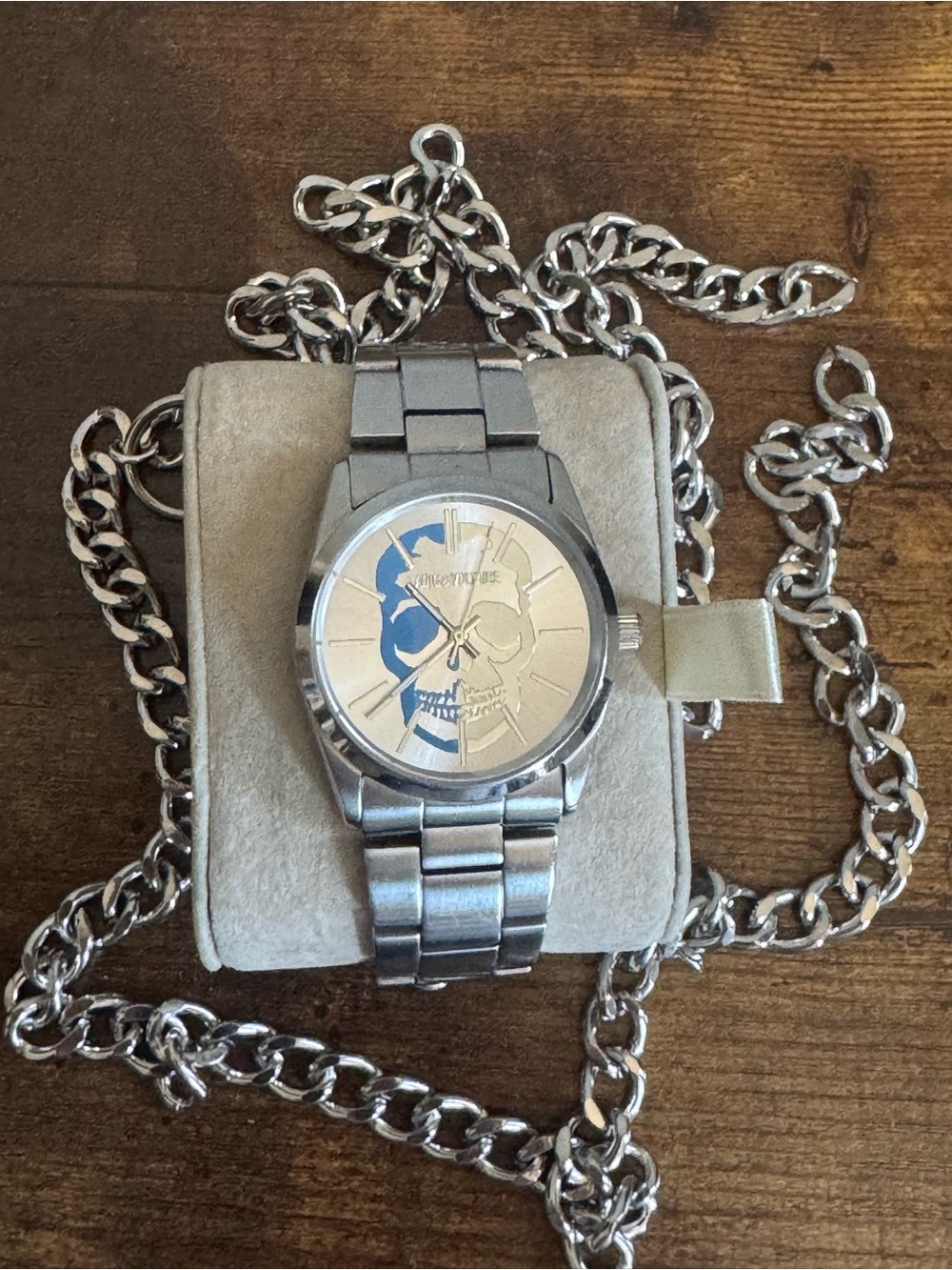Zadig & Voltaire Stainless Steel With Blue and Grey Skull ZV1001 Unisex - Picture 2 of 7